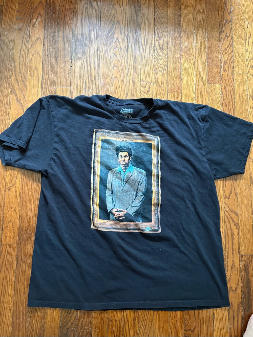 Vintage Black Crewneck Seinfeld T-Shirt Kramer. Men’s XXL